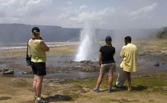 Lake Bogoria in Kenya
