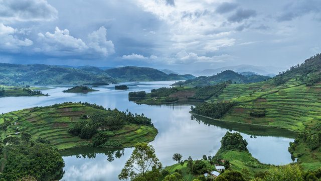 Lake Bunyonyi in Uganda